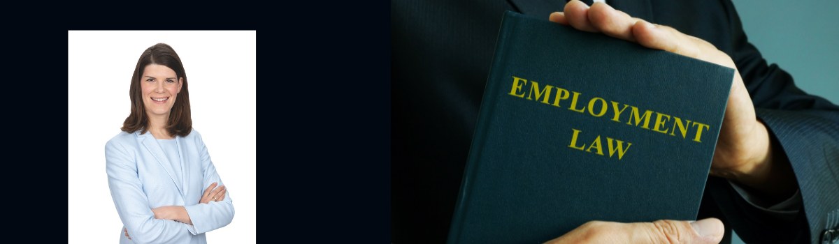 Referentin + im Hintergrund ein Gesetzesbuch